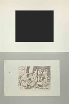 Genesis 8 - Histoire du Nouveau Testament - eau-forte de Sisto Badalocchio - 1607