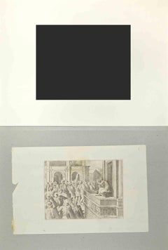 Samuele 11 - Old Testament Story - Etching by Sisto Badalocchio - 1607