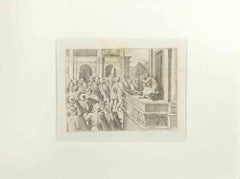 Samuele 11 - Histoire du Testament ancien - gravure de Sisto Badalocchio - 1607