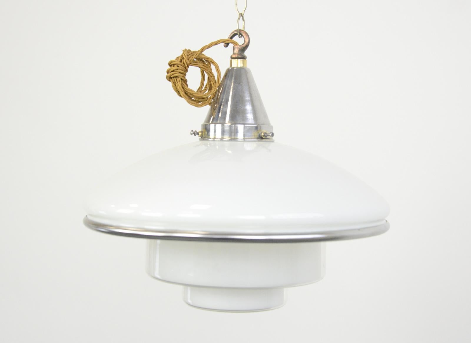 Mid-20th Century Sistra Pendant Light by Otto Muller, 1930s