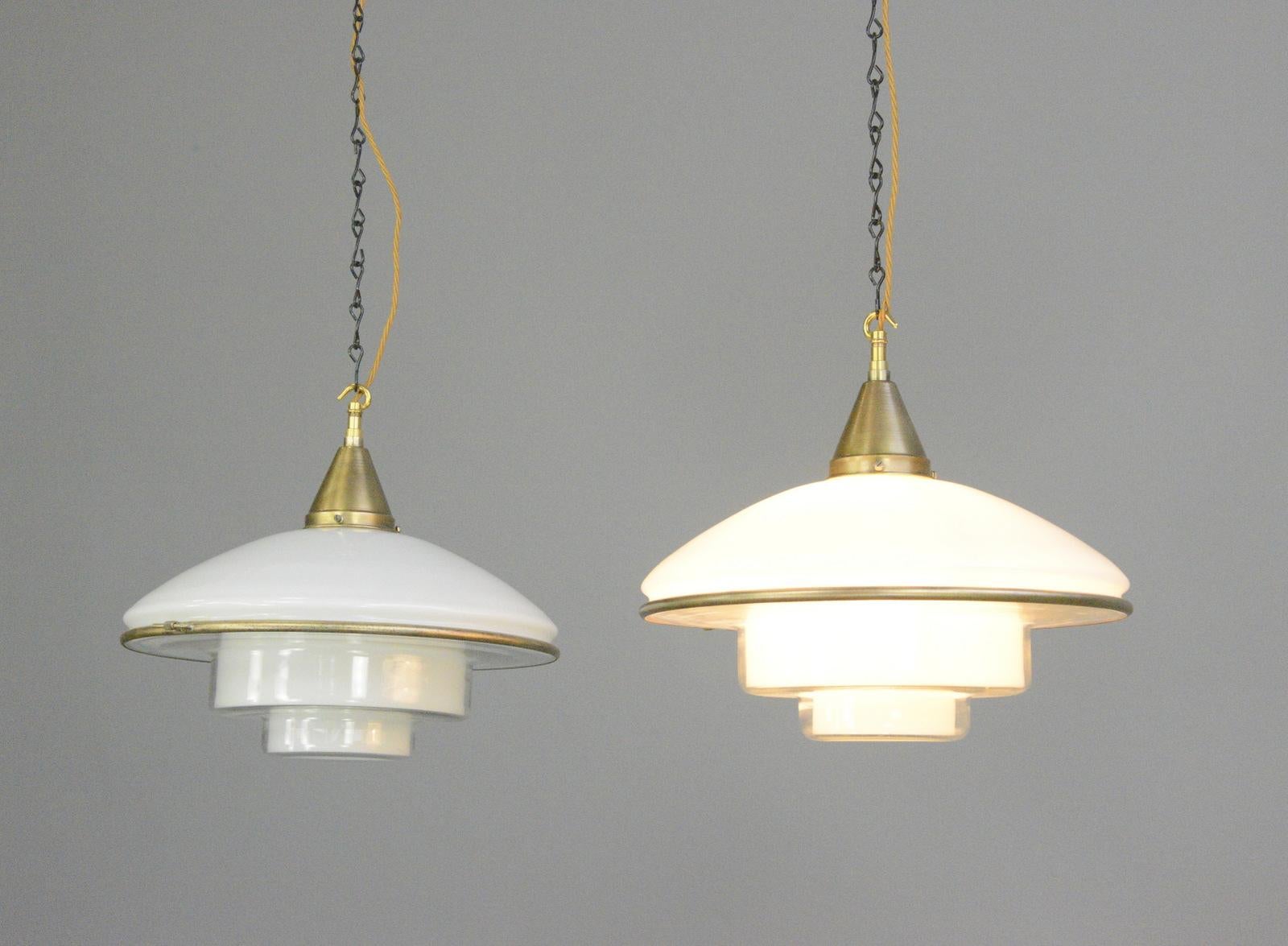 Sistrah P4 Pendant Lights by Otto Muller, Circa 1930s For Sale 4