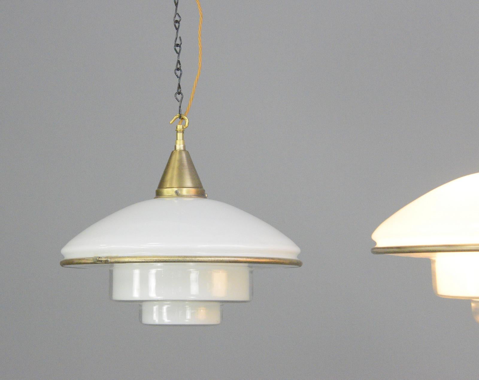 Sistrah P4 Pendant Lights by Otto Muller, Circa 1930s For Sale 2