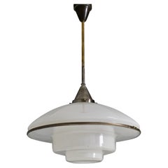 Sistrah P5, Bauhaus Pendant Lamp by C.F. Otto Mueller, 1930s