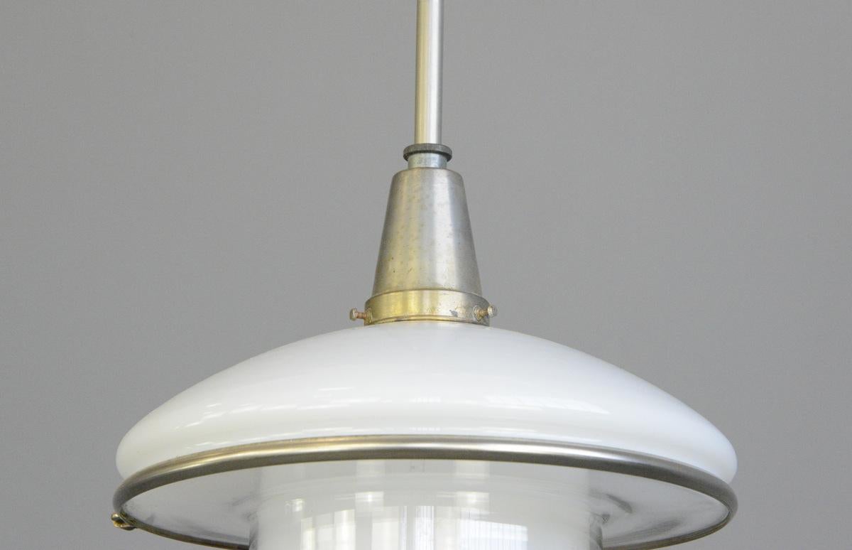 German Sistrah Pendant Light by Otto Muller, 1930s