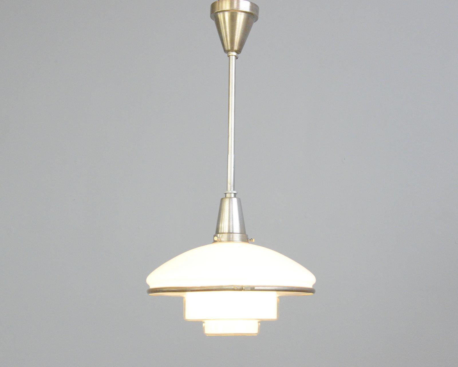 Sistrah Pendant Light by Otto Muller, circa 1930s 3