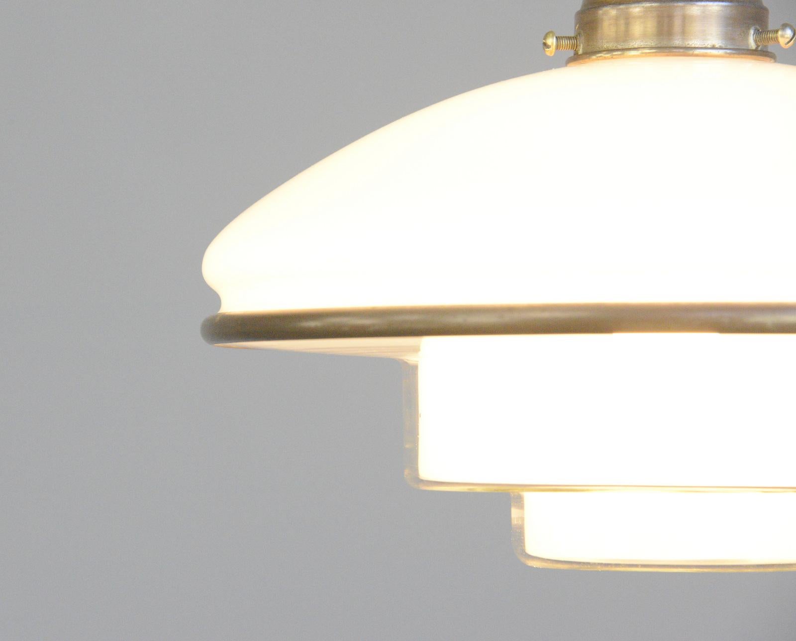 Sistrah Pendant Light by Otto Muller, circa 1930s 4