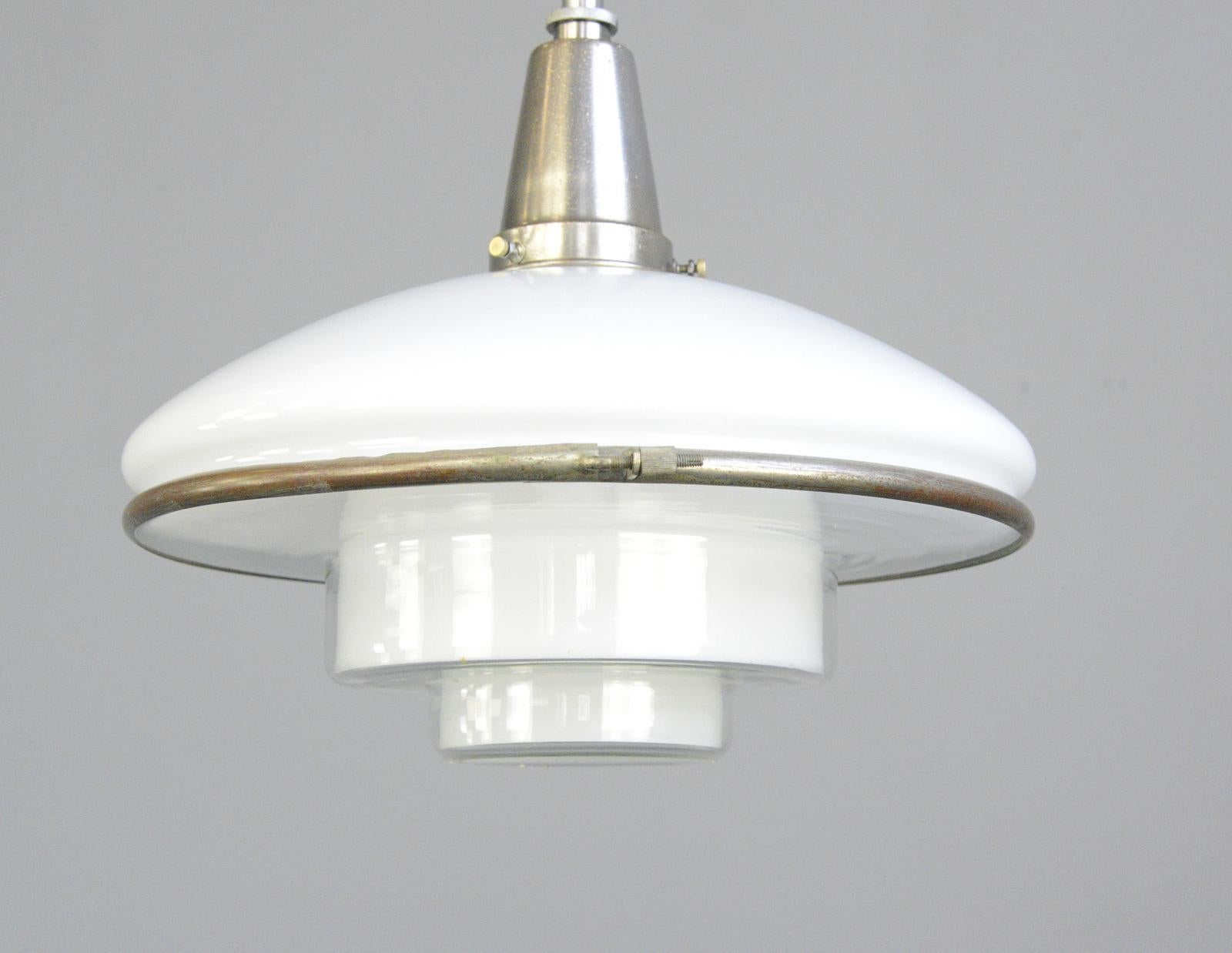 Sistrah Pendant Light by Otto Muller, circa 1930s In Good Condition In Gloucester, GB