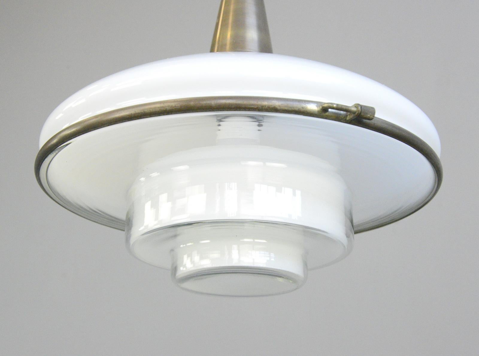 Mid-20th Century Sistrah Pendant Light by Otto Muller, circa 1930s