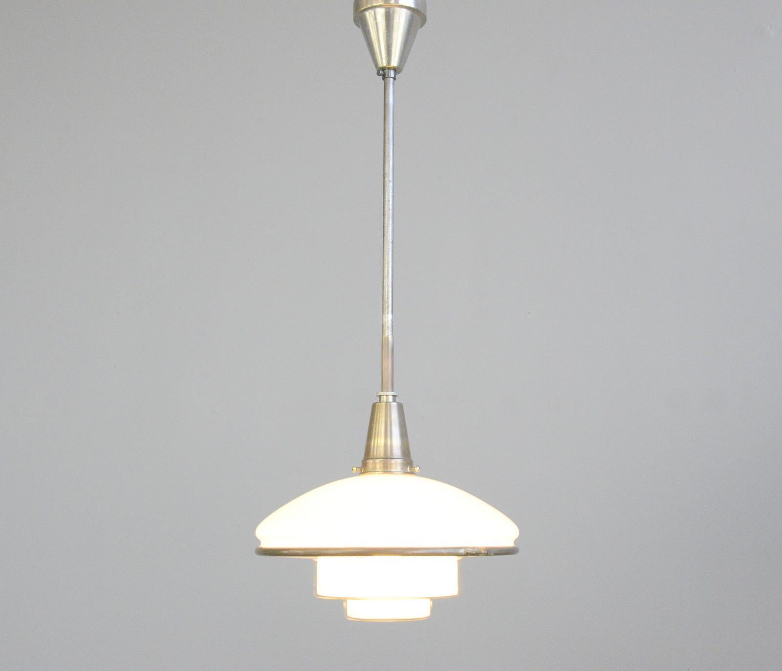 Sistrah Pendant Light by Otto Muller, circa 1930s 1