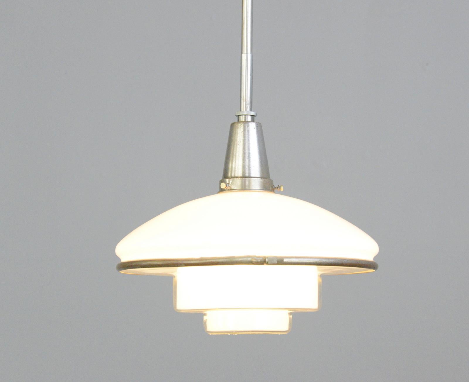 Sistrah Pendant Light by Otto Muller, circa 1930s 2