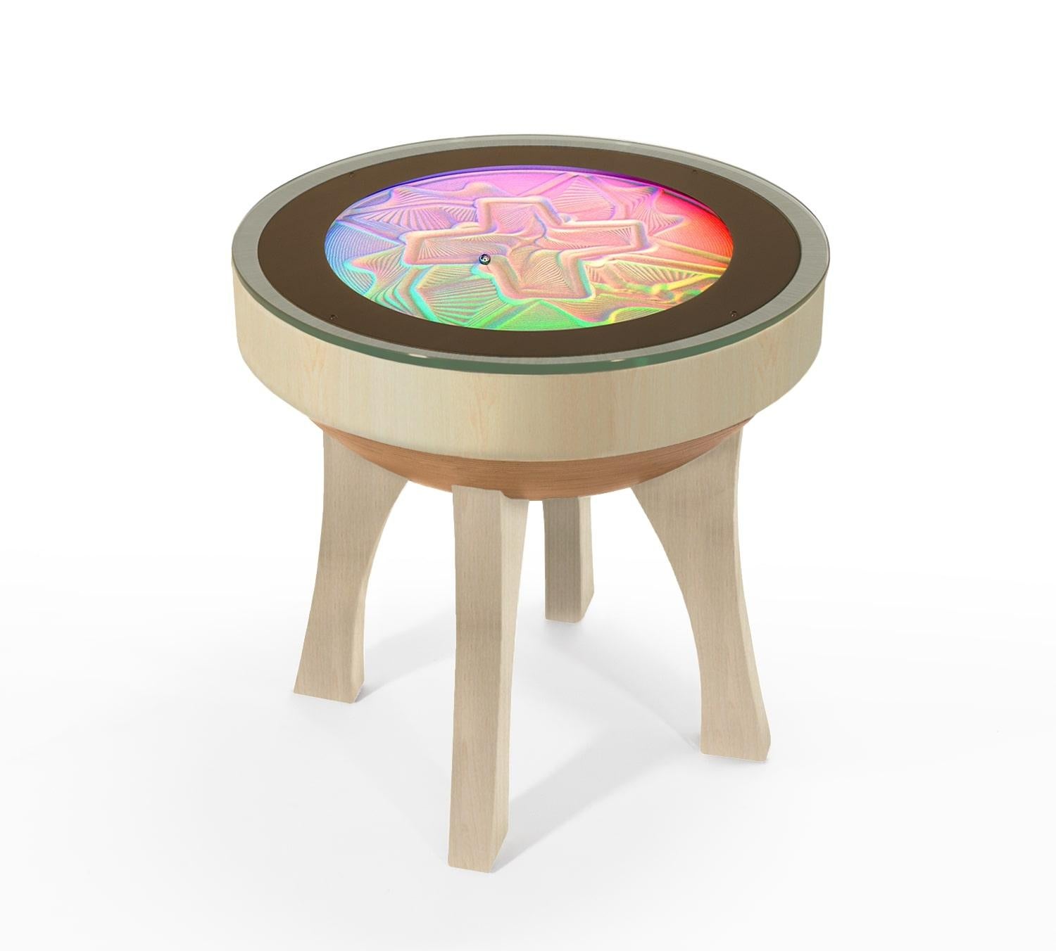 Table d'appoint en bois dur Sisyphus Kinetic Art Neuf - En vente à Malibu, CA