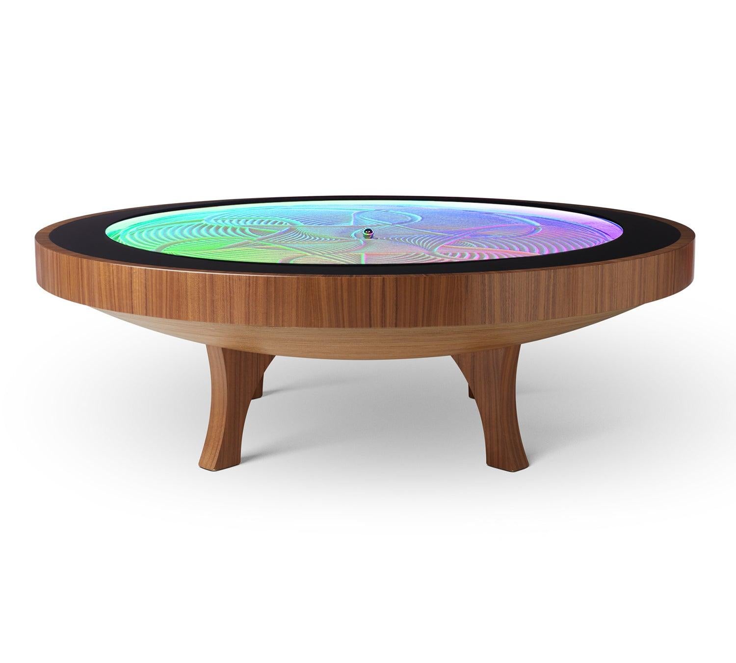 Table basse en bois dur Sisyphus Kinetics Art Large Neuf - En vente à Malibu, CA