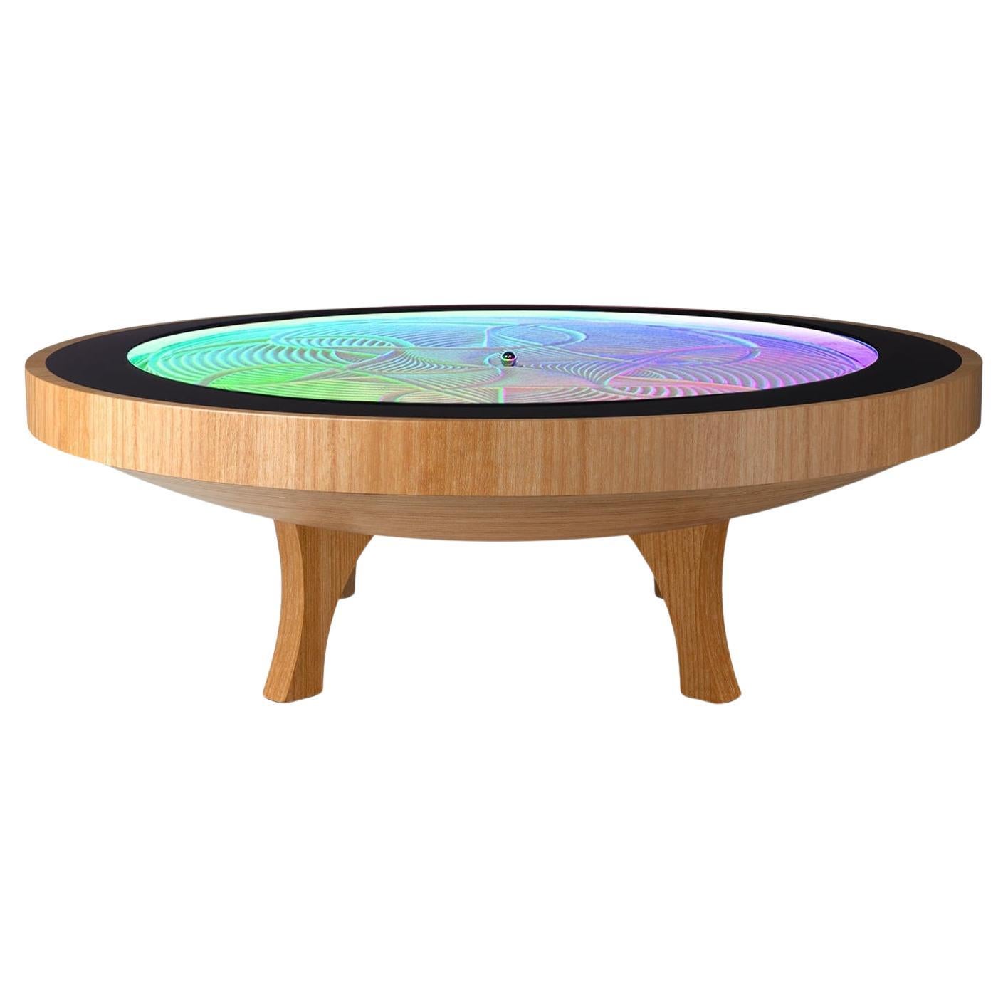 Sisyphus Kinetic Art Large Hardwood Coffee Table