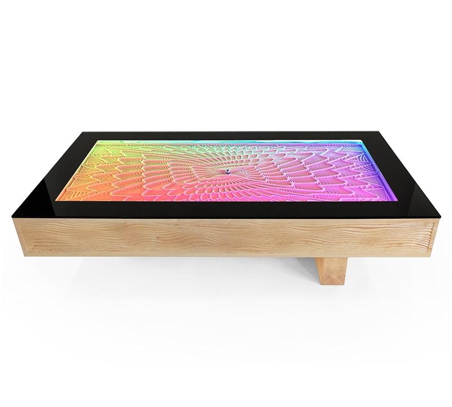 Luxury kinetic art takes a new shape with the Hardwood Xyla. We transform artisan furniture into functional, museum-quality kinetic art sculpture. Each table is handcrafted in Minneapolis by our expert craftspeople and built to order – meaning
