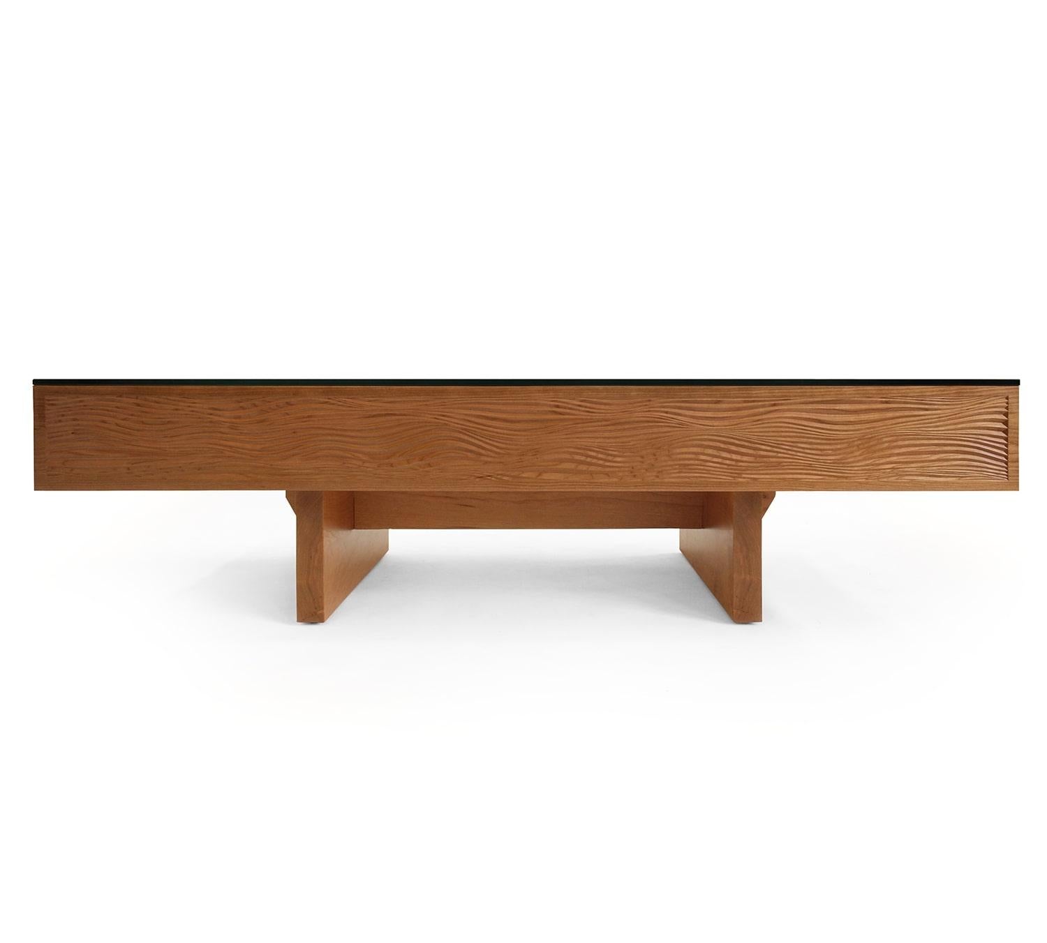 Sisyphus Xyla Kinetic Art Carved Hardwood Coffee Table For Sale 1
