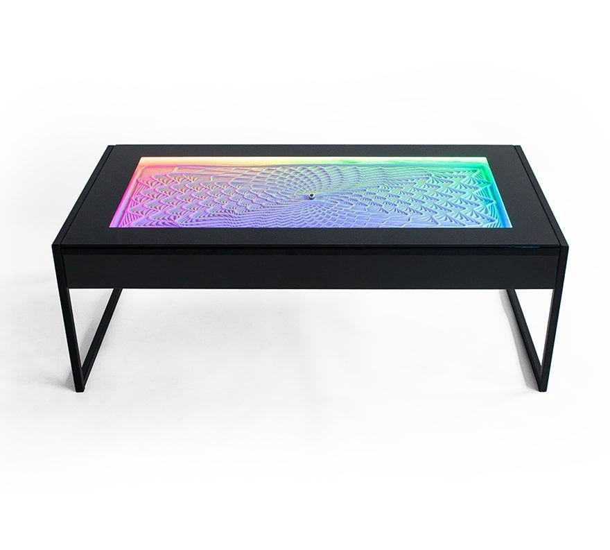 Sisyphus Xyla Kinetische Kunst Metall-Couchtisch (21. Jahrhundert und zeitgenössisch) im Angebot