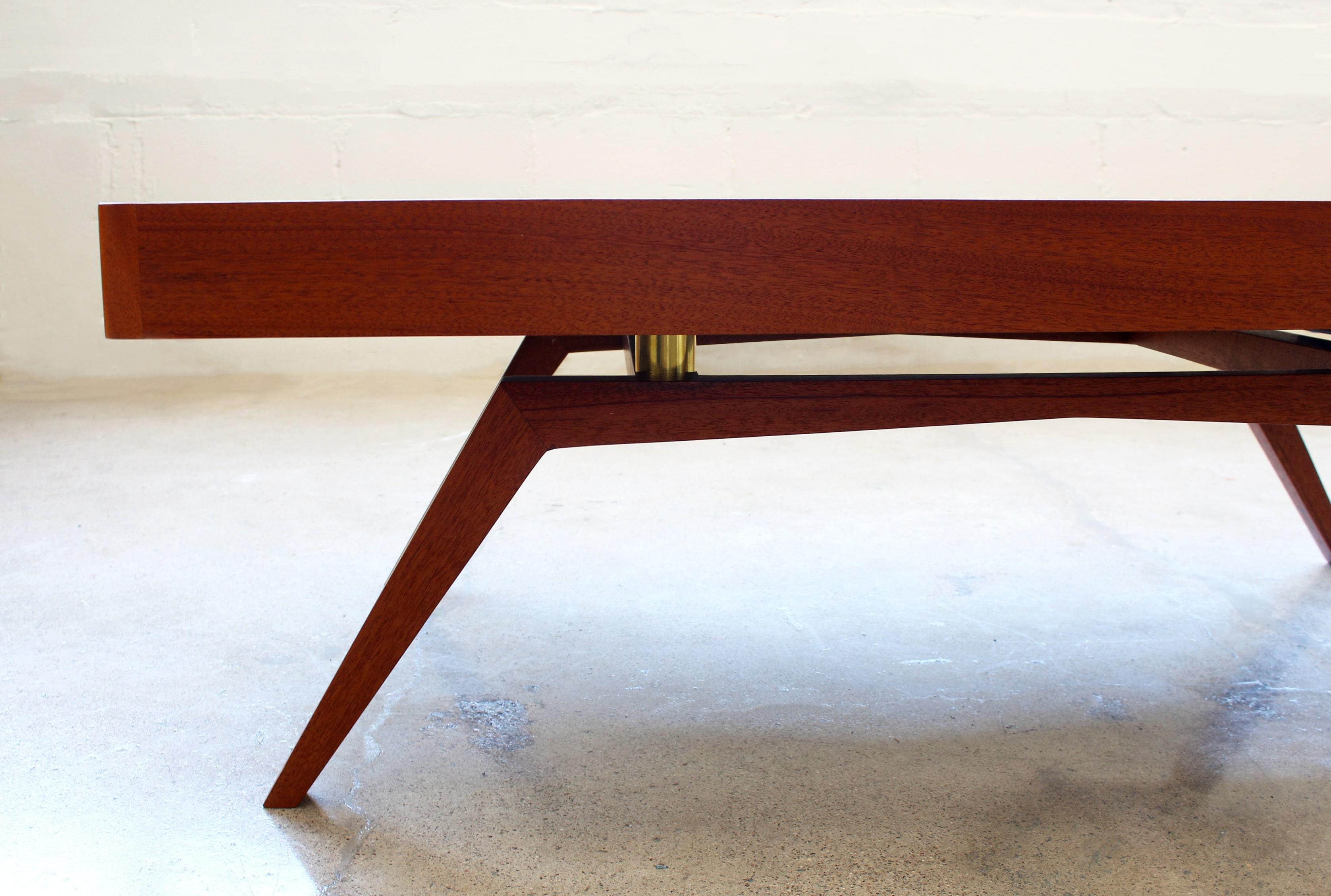 Sisyphus Xyla Couchtisch aus Hartholz, Moderne kinetische Kunst, Mid-Century Modern im Zustand „Neu“ im Angebot in Malibu, CA