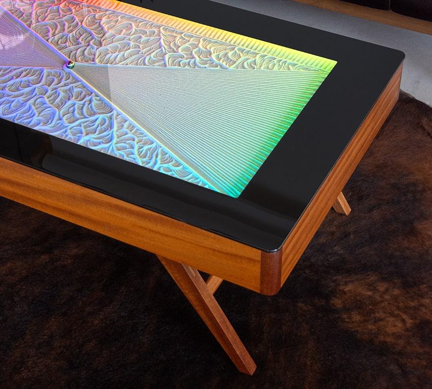 Sisyphus Xyla Couchtisch aus Hartholz, Moderne kinetische Kunst, Mid-Century Modern (21. Jahrhundert und zeitgenössisch) im Angebot