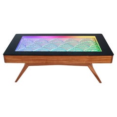 Sisyphus Xyla Couchtisch aus Hartholz, Moderne kinetische Kunst, Mid-Century Modern