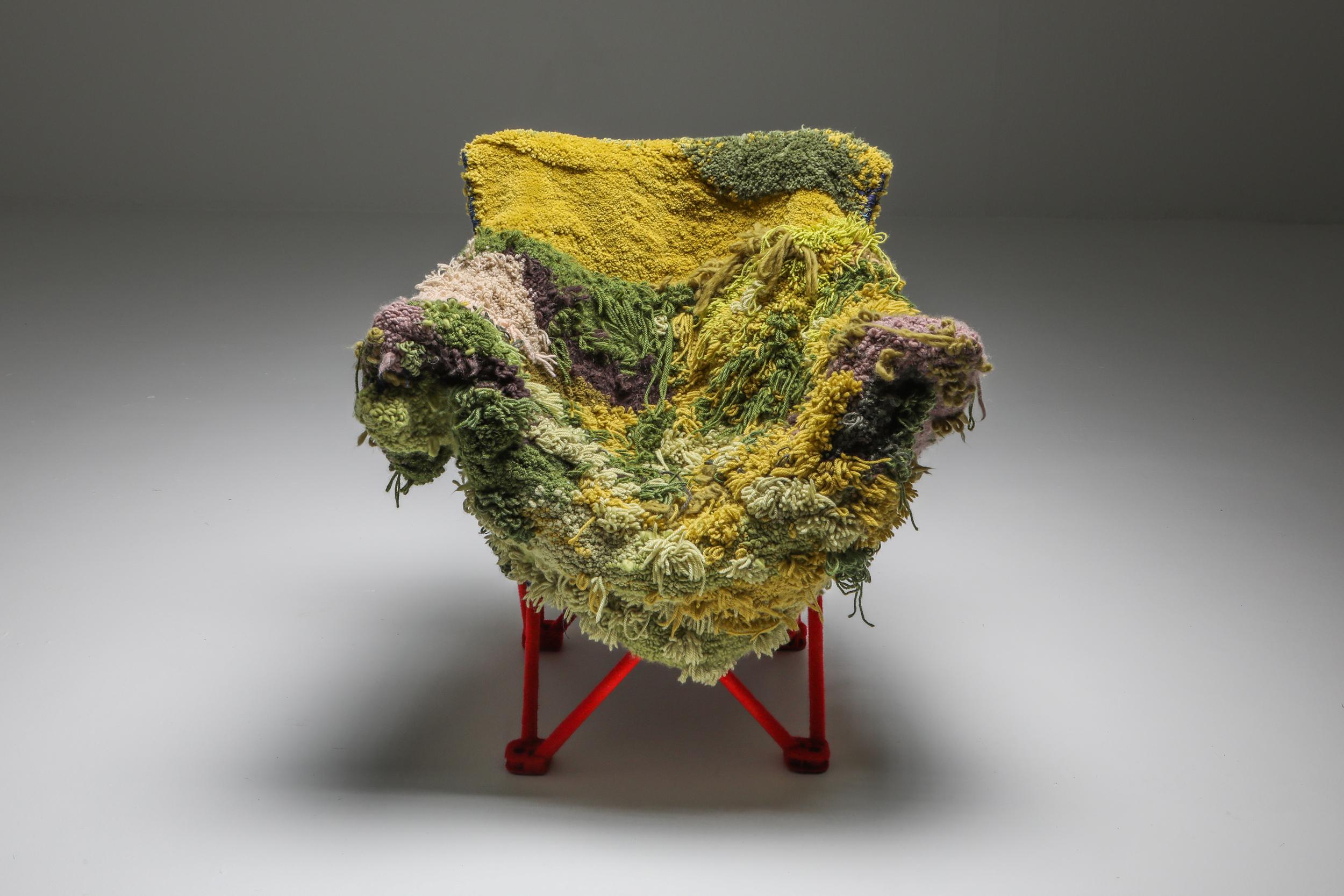 Postmoderne Chaise longue d'art fonctionnel 
