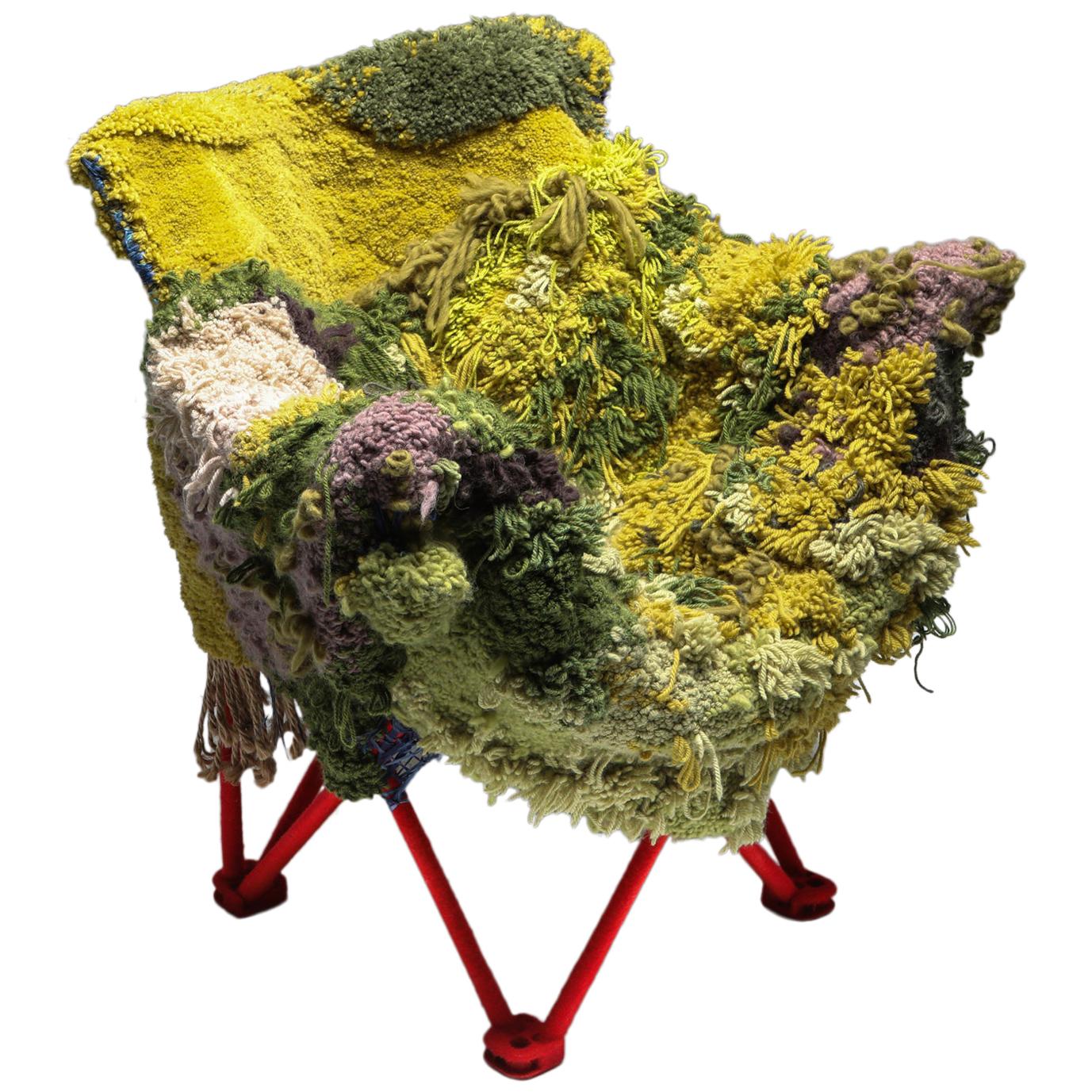 Chaise longue d'art fonctionnel "Sit in my valley" de Lionel Jadot