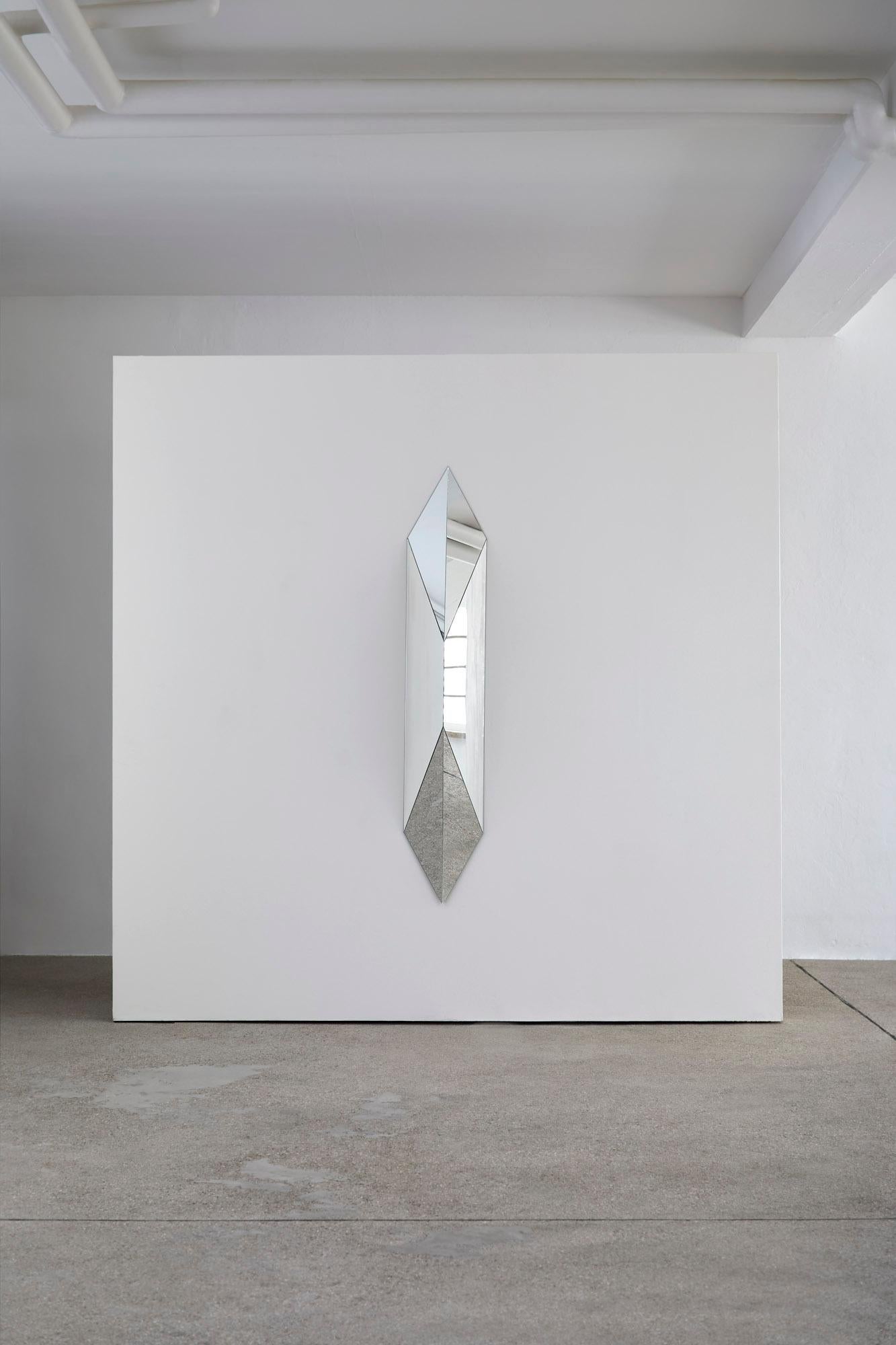 Sita Wall Mirror by Megarisiotis
Dimensions: D 16,5 x W 30 x H 160 cm.
Materials: Wood and mirror.

Bespoke fabric is available upon request. Prices may vary. Please contact us.

In Hinduism, Sita is the representation of the embodiment of purity,