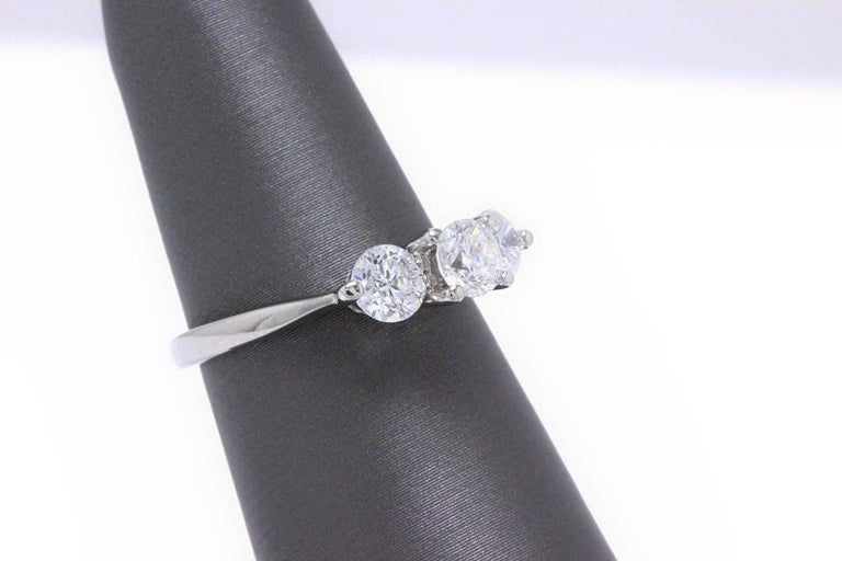 Sitara Round Diamond Ring Round 1.04 Carat ThreeStone Ring GSI Report