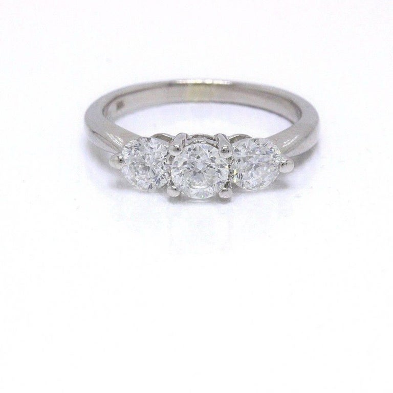 Sitara Round Diamond Ring Round 1.04 Carat ThreeStone Ring GSI Report