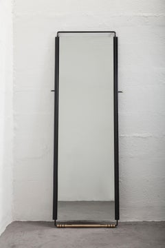 Sitiera Floor Mirror in Solid Wood, Aged Bronze & Aged Mirror by Estudio Andean