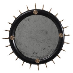 SITIERA_02 Wall Mirror in Solid Wood, Bronze and Aged Mirror by ANDEAN, In Stock