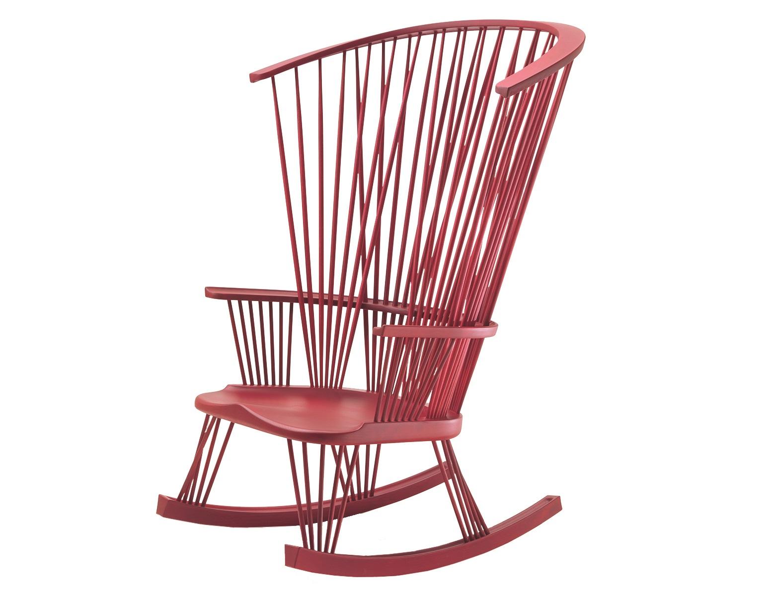 ikea red rocking chair