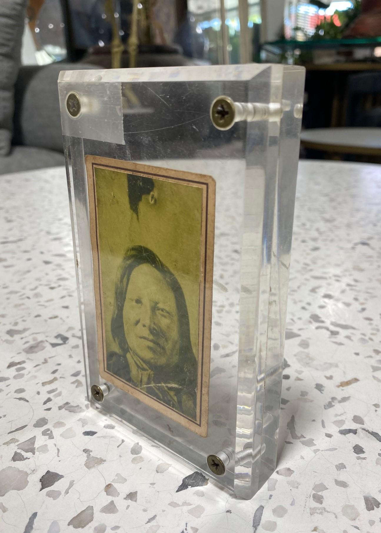 Sitting Bull, signierte Porträtfotografie der indianischen Ureinwohner Nord- und Südamerikas, Schrank Card (amerikanisch) im Angebot