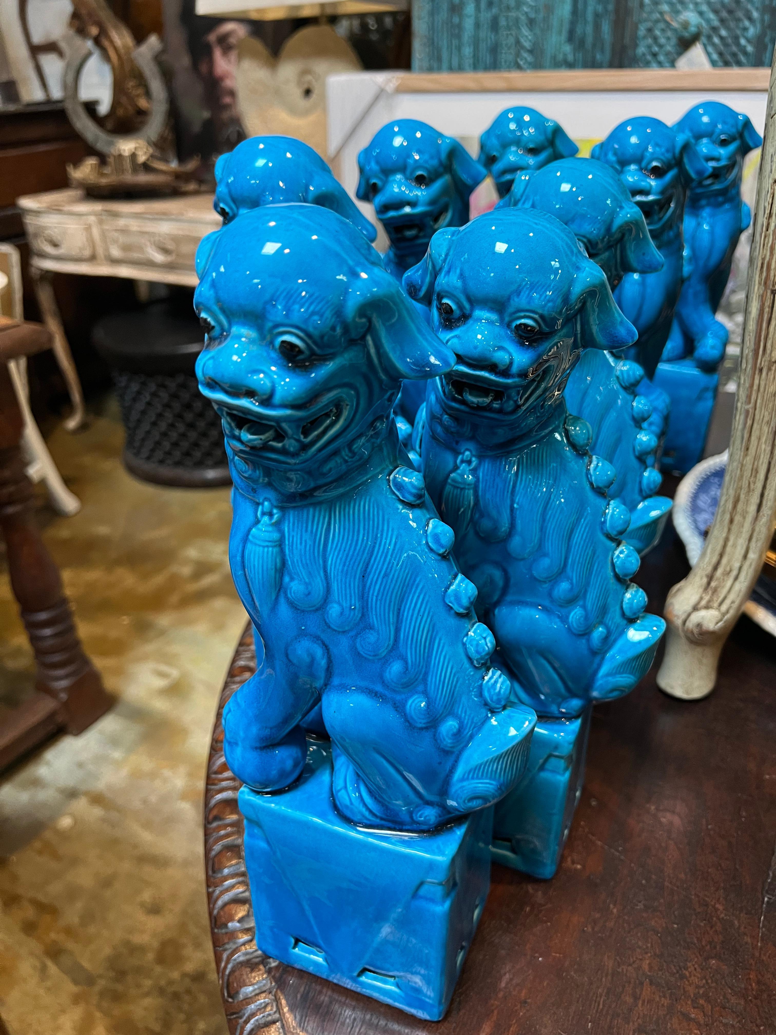Sitting Foo Dog Statue In Good Condition For Sale In Dallas, TX