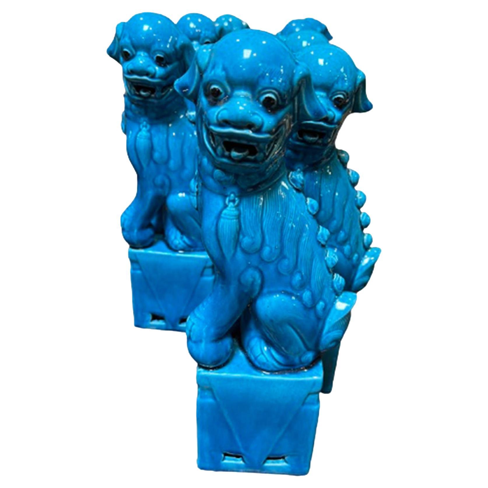 Statue de chien Foo assis en vente