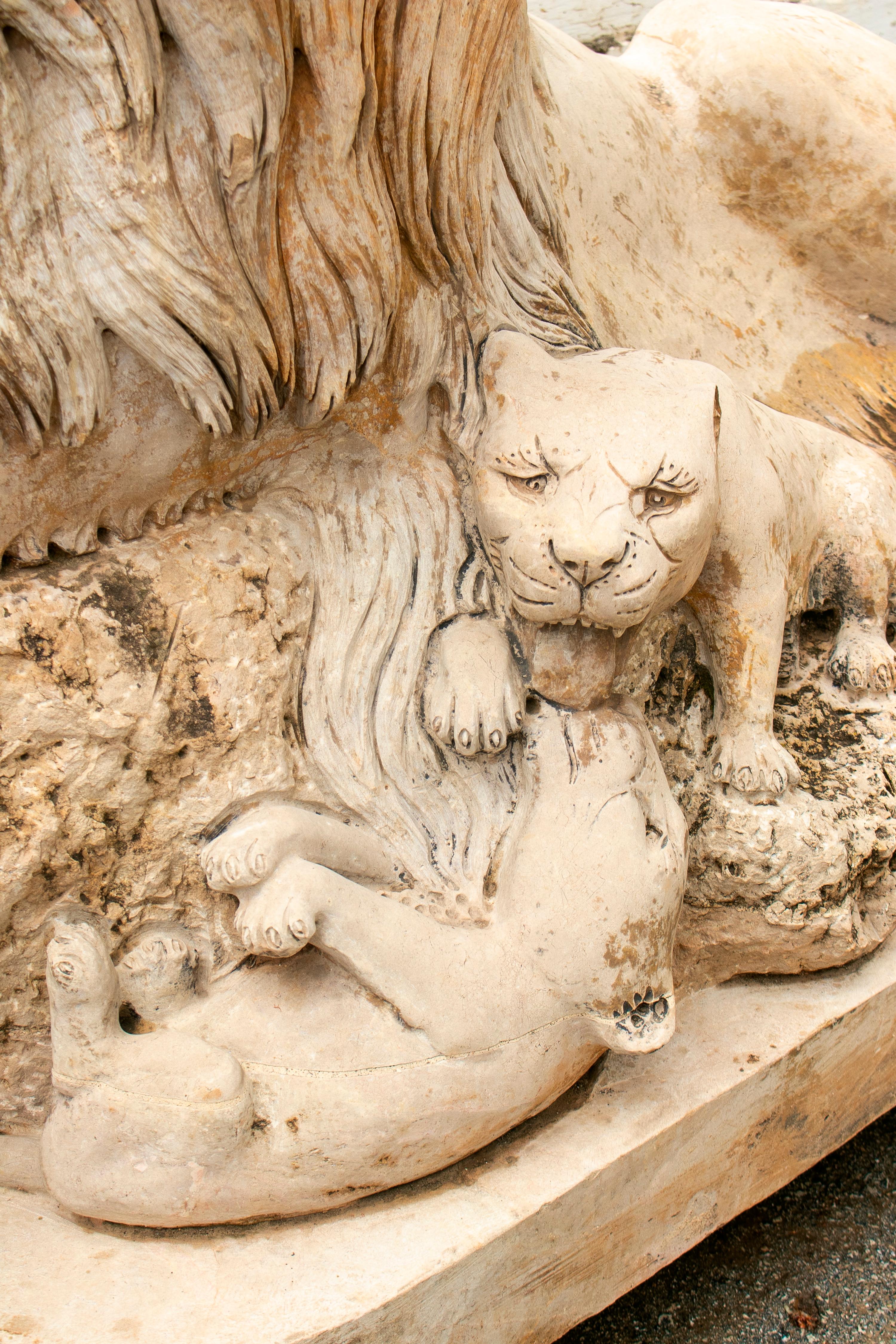 hand carved lion statue webkinz