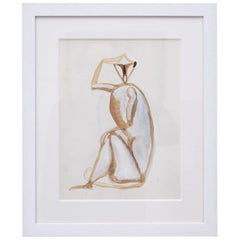 Mono sentado Gouache de Henri Samouilov