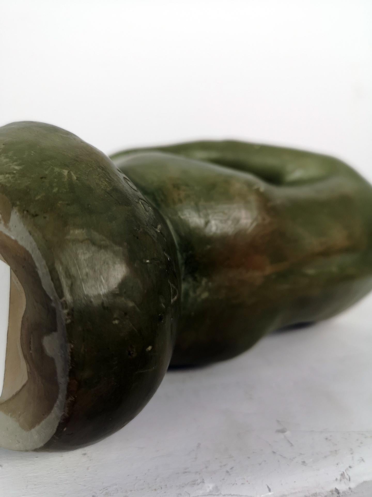 Sitting Nude Terracota Ceramic Sculpture by Somogyi, 1960s For Sale 3