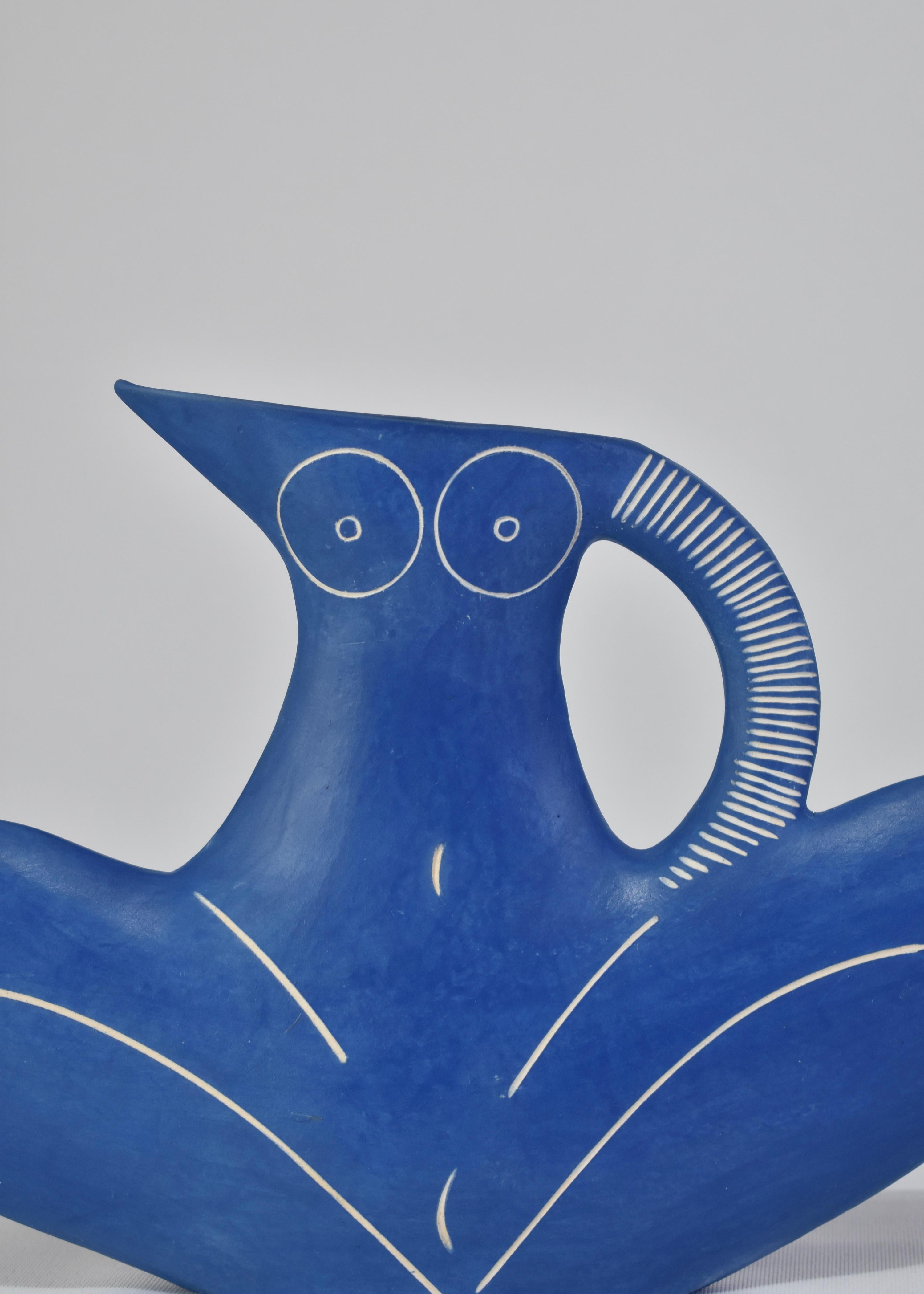 Fatto a mano Sitting Pretty Nude Form in blu in vendita