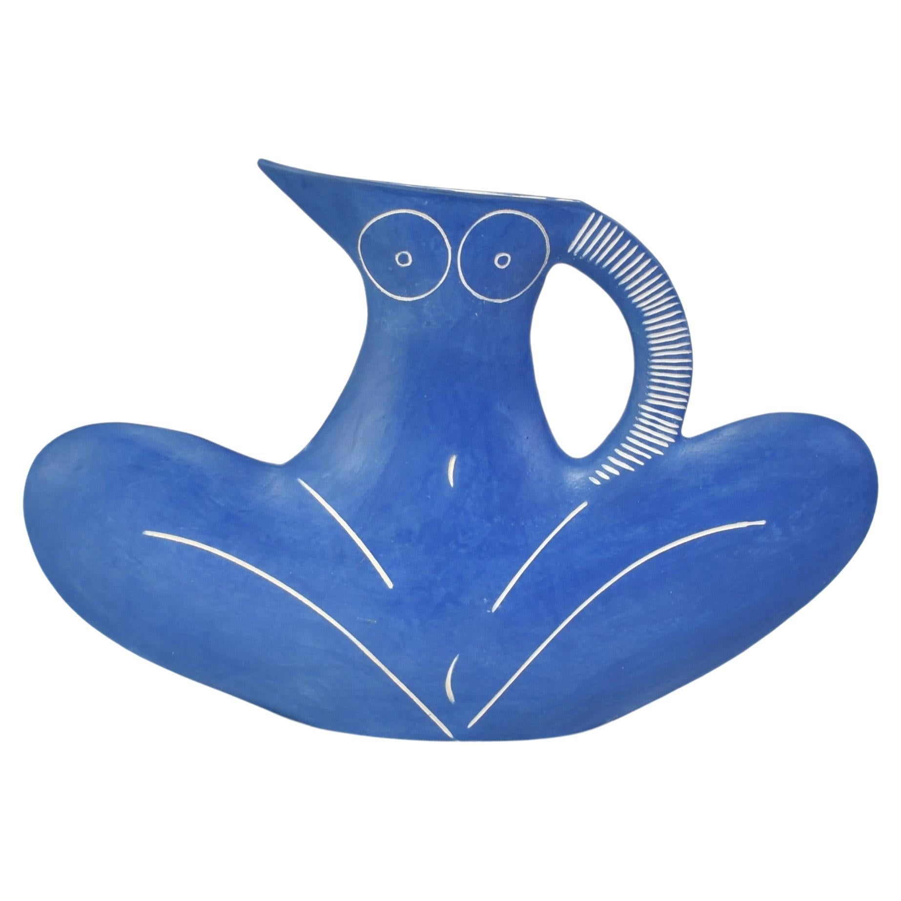 Sitting Pretty Nude Form in Blue