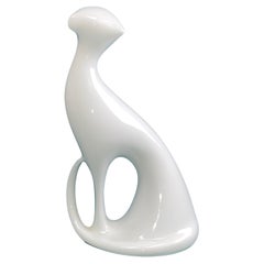 Gato blanco sentado de Jaroslav Ježek para Royal Dux