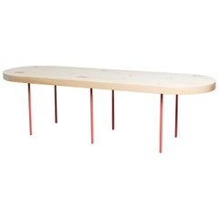 Situation Table Pine Coffee Table Salmon Legs