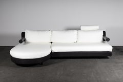„Sity“-Sofa aus weißem Leder von Citterio für B&B Italia