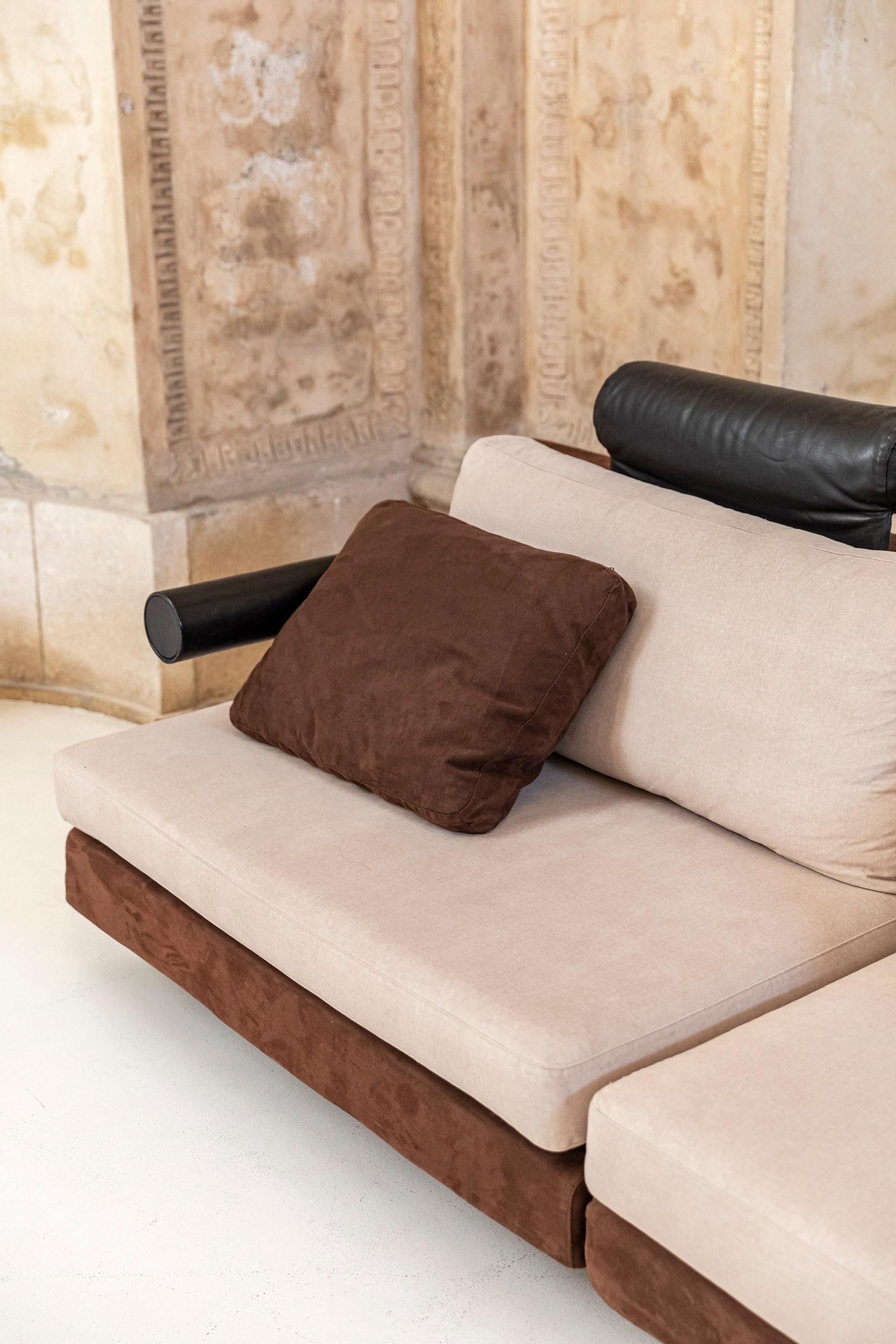 Leather Sity Sofa by Antonio Citterio for B&B For Sale