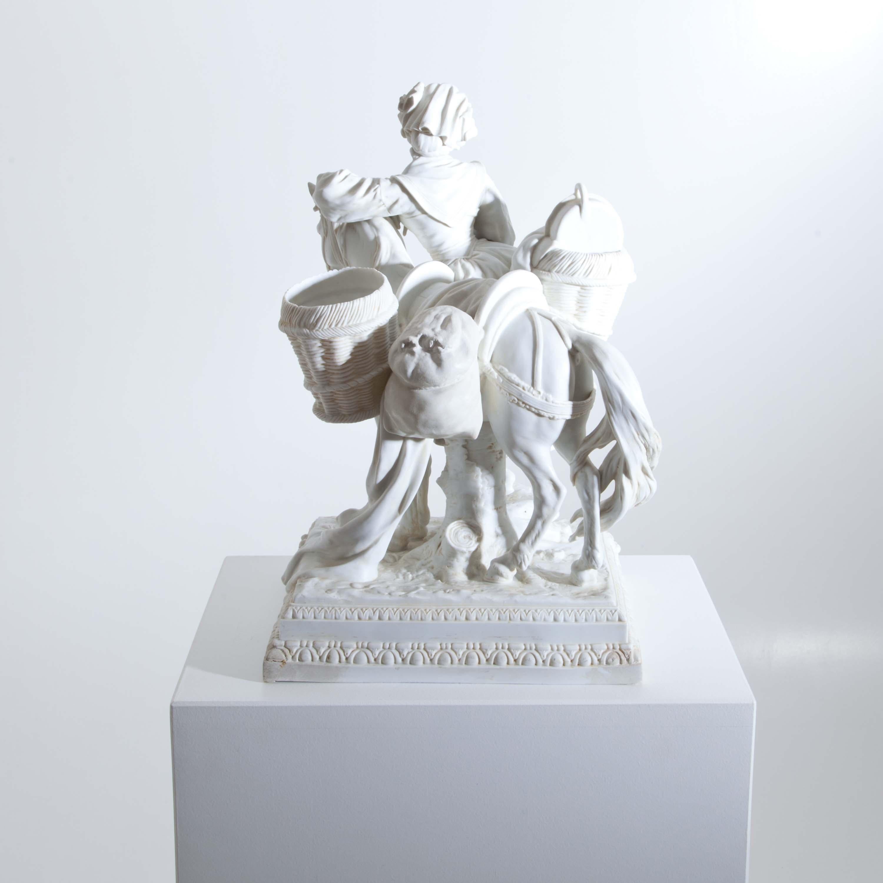 Sitzendorf 'La Laitière' after Greuze, Early 20th Century 4