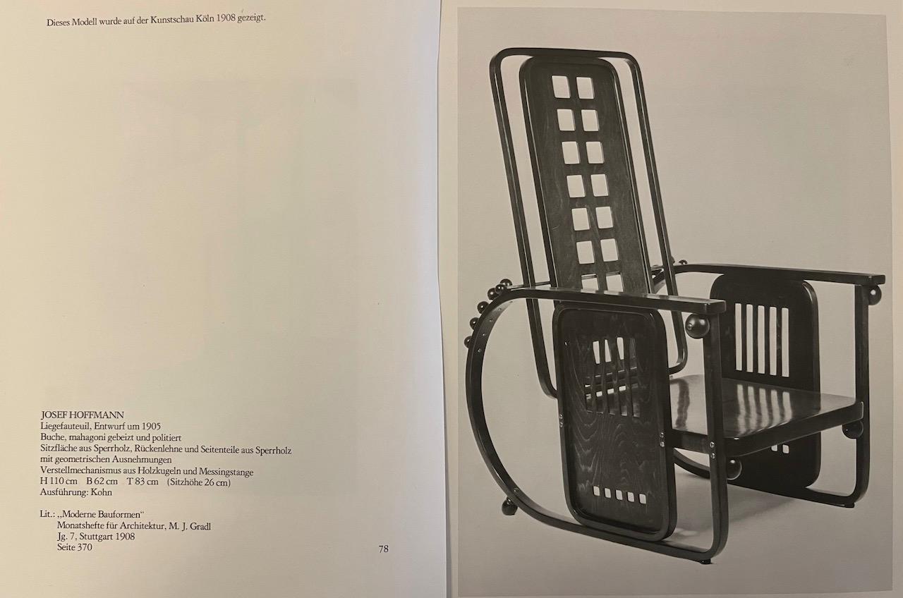 Sitzmaschine von Prof. Josef Hoffmann, Modell 670, Jacob & Josef Kohn For Sale 5