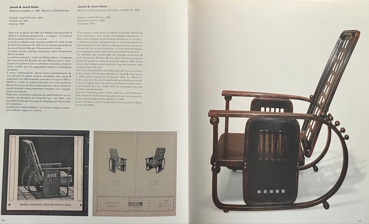 Sitzmaschine von Prof. Josef Hoffmann, Modell 670, Jacob & Josef Kohn For Sale 6
