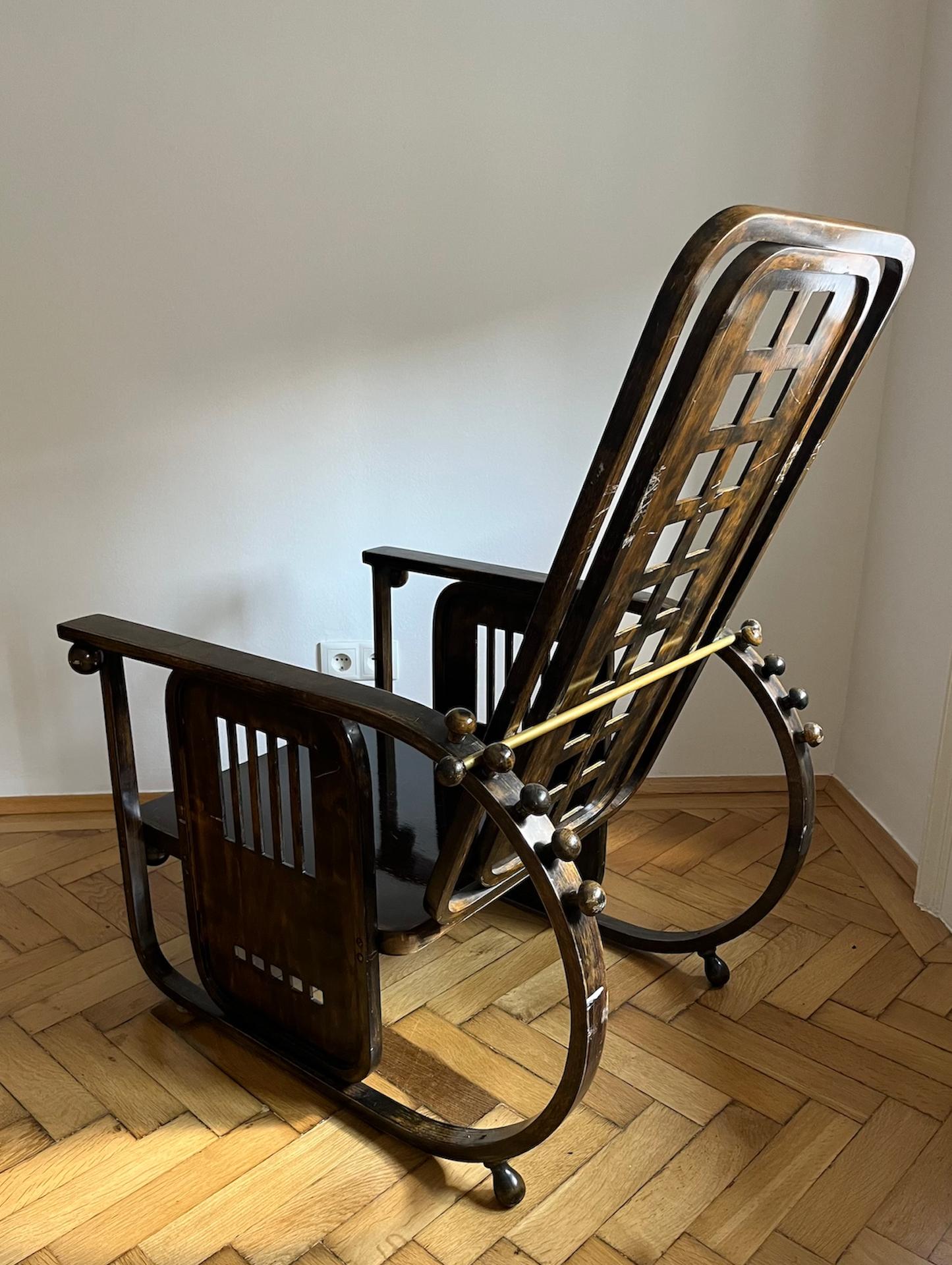 Austrian Sitzmaschine von Prof. Josef Hoffmann, Modell 670, Jacob & Josef Kohn For Sale