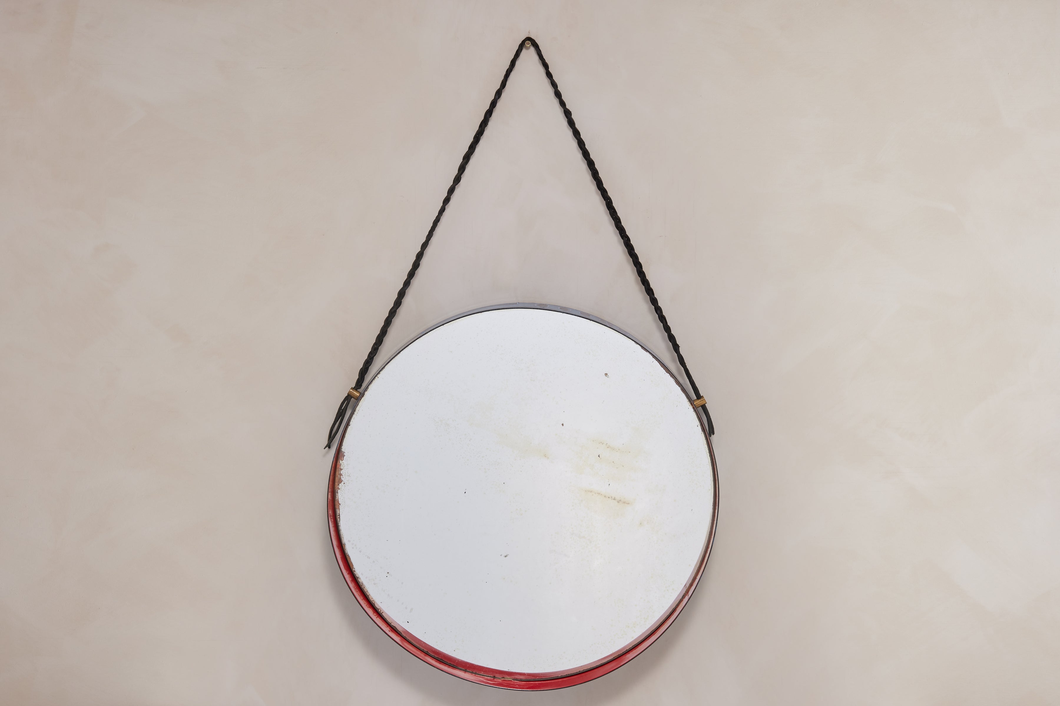 Italian Siva Attributed Circular Mirror For Sale