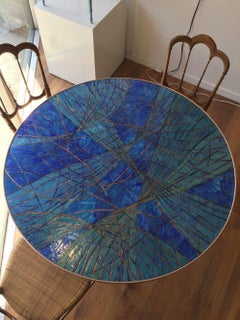 Turquoise and Blue Siva Poggibonsi Dining Table