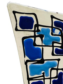 Siva Poggibonsi Copper and Enamel Wall Mirror, Mid-Century Modern